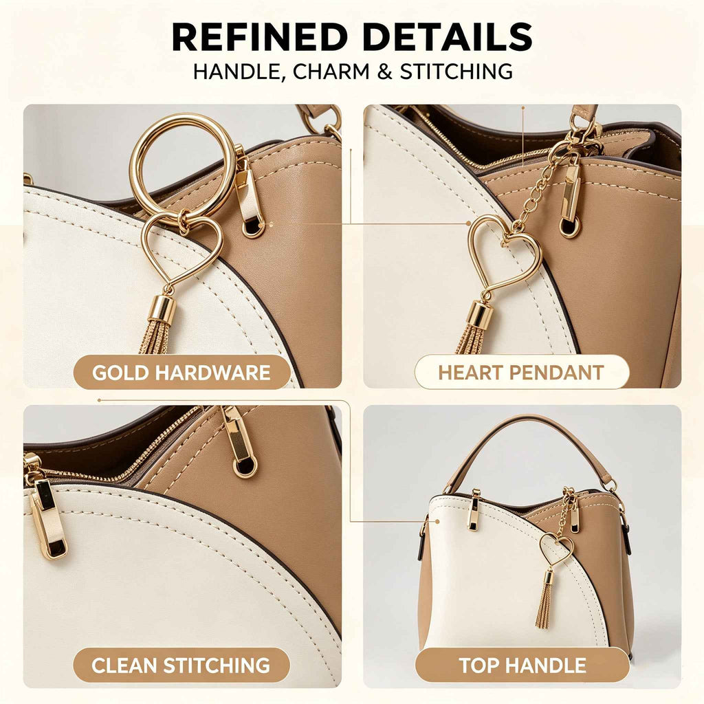 DIY Two-Tone Shell Handbag Kit | Handmade Crossbody Material Pack - MyStitchBag