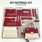 Embroidery Flap Handbag DIY Kit – Retro Handmade Crossbody Bag Making Kit - MyStitchBag
