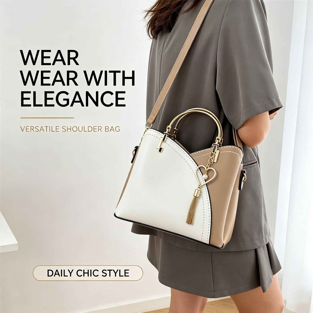 DIY Two-Tone Shell Handbag Kit | Handmade Crossbody Material Pack - MyStitchBag