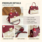 Embroidery Flap Handbag DIY Kit – Retro Handmade Crossbody Bag Making Kit - MyStitchBag