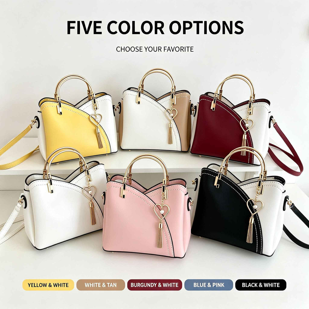 DIY Two-Tone Shell Handbag Kit | Handmade Crossbody Material Pack - MyStitchBag