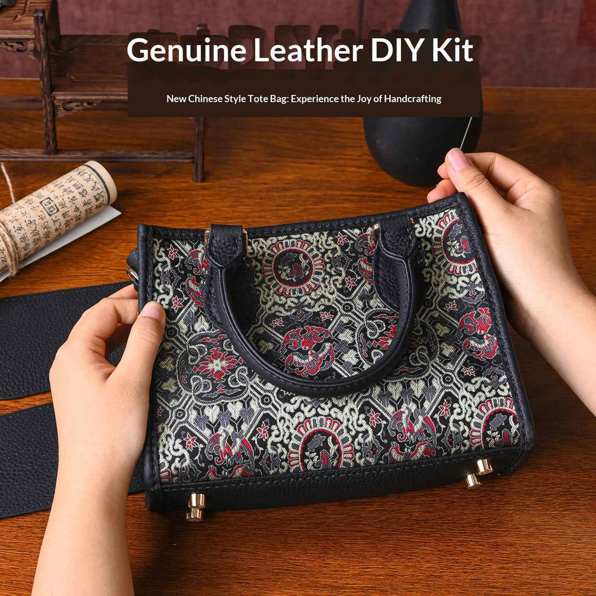 Embroidery Tote Bag DIY Kit – Make Your Own Handmade Pattern Bag | Creative Sewing Kit - MyStitchBag