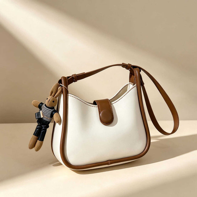 DIY Two-Tone Hobo Shoulder Bag Kit | Handmade Crossbody Material Pack - MyStitchBag Hover Image