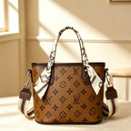 DIY Vintage Printed Mini Bucket Bag Kit | Handmade Crossbody Material Pack - MyStitchBag