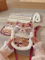 DIY Cute Cartoon Tiger Crossbody Bag Kit | Handmade Bag Material Pack