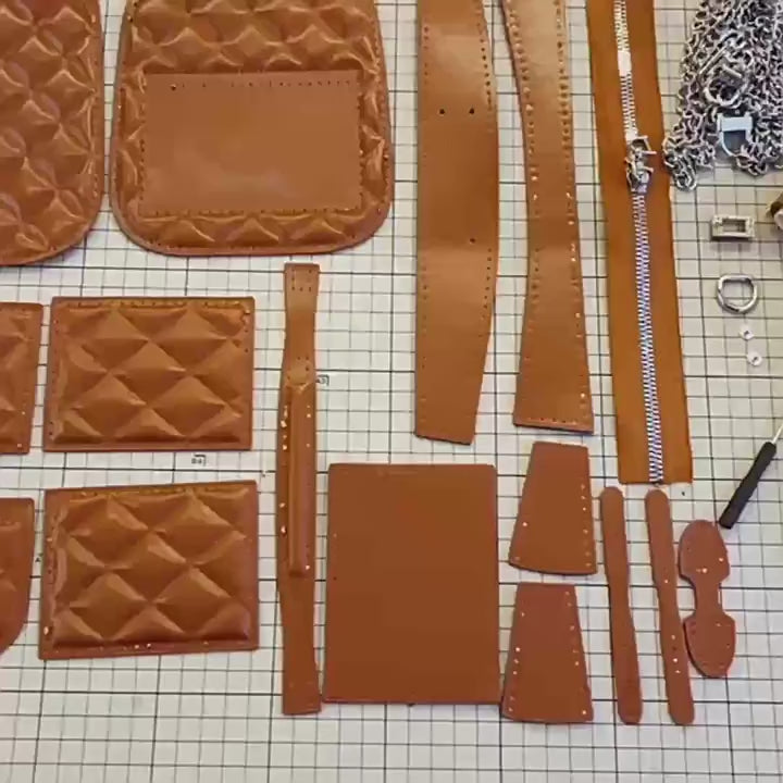 DIY Quilted Mini Backpack Kit | Handmade Crossbody Bag Material Pack
